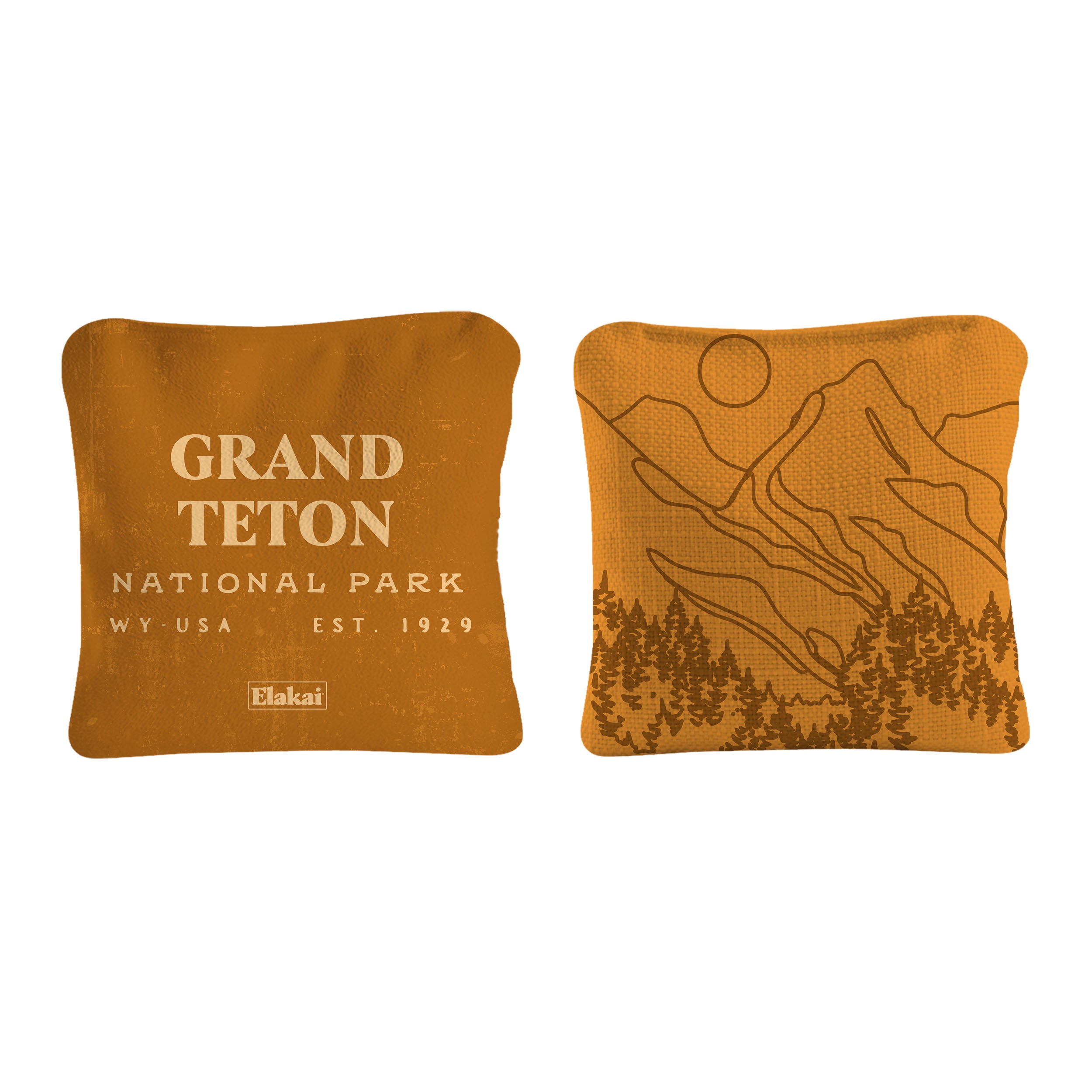 Grand Teton National Park Durasuede + Turbo Polyglide Pilot Versacraft Cornhole Bags