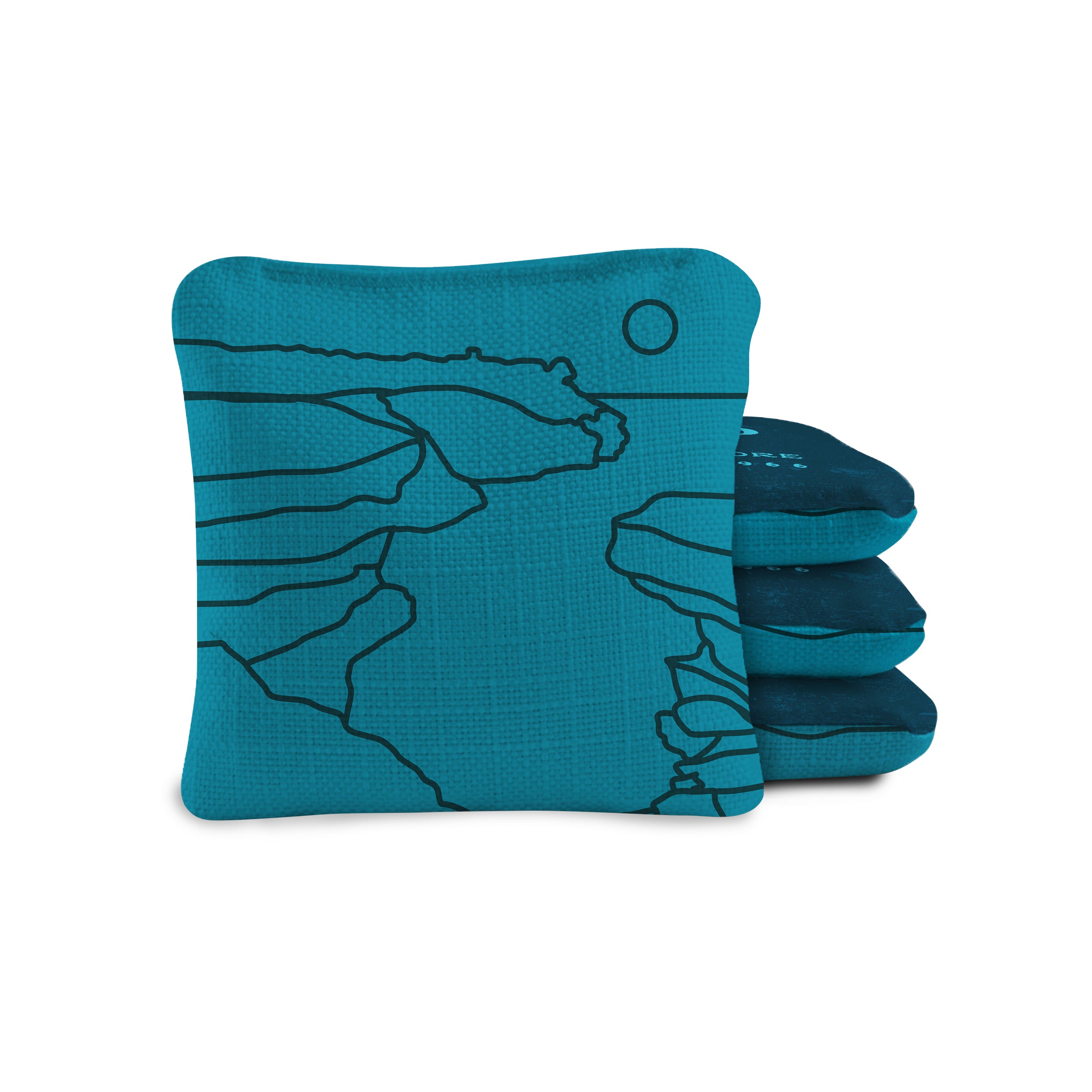 Pictured Rocks National Park Durasuede + Turbo Polyglide Pilot Versacraft Cornhole Bags