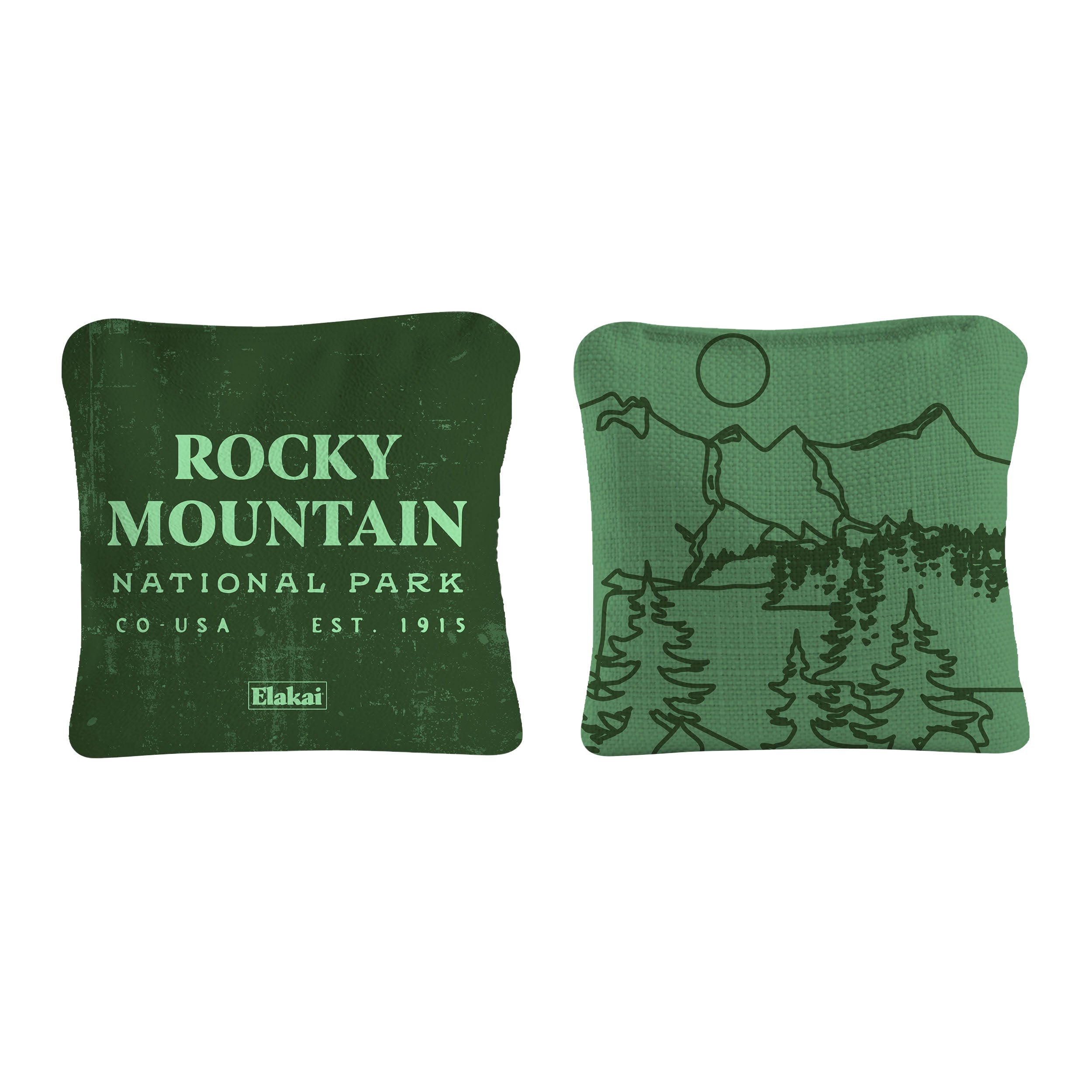 Rocky Mountain National Park Durasuede + Turbo Polyglide Pilot Versacraft Cornhole Bags