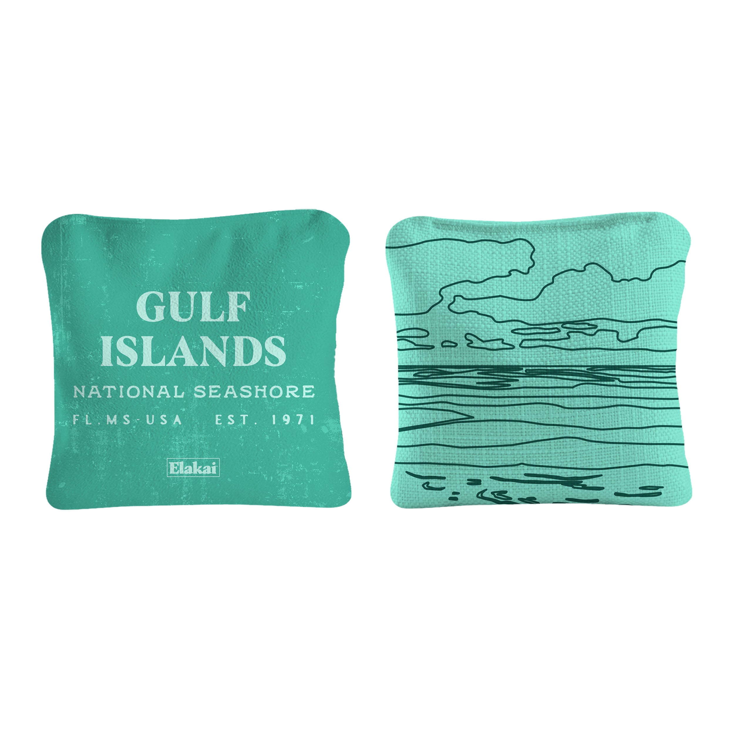 Gulf Islands National Seashore Durasuede + Turbo Polyglide Pilot Versacraft Cornhole Bags