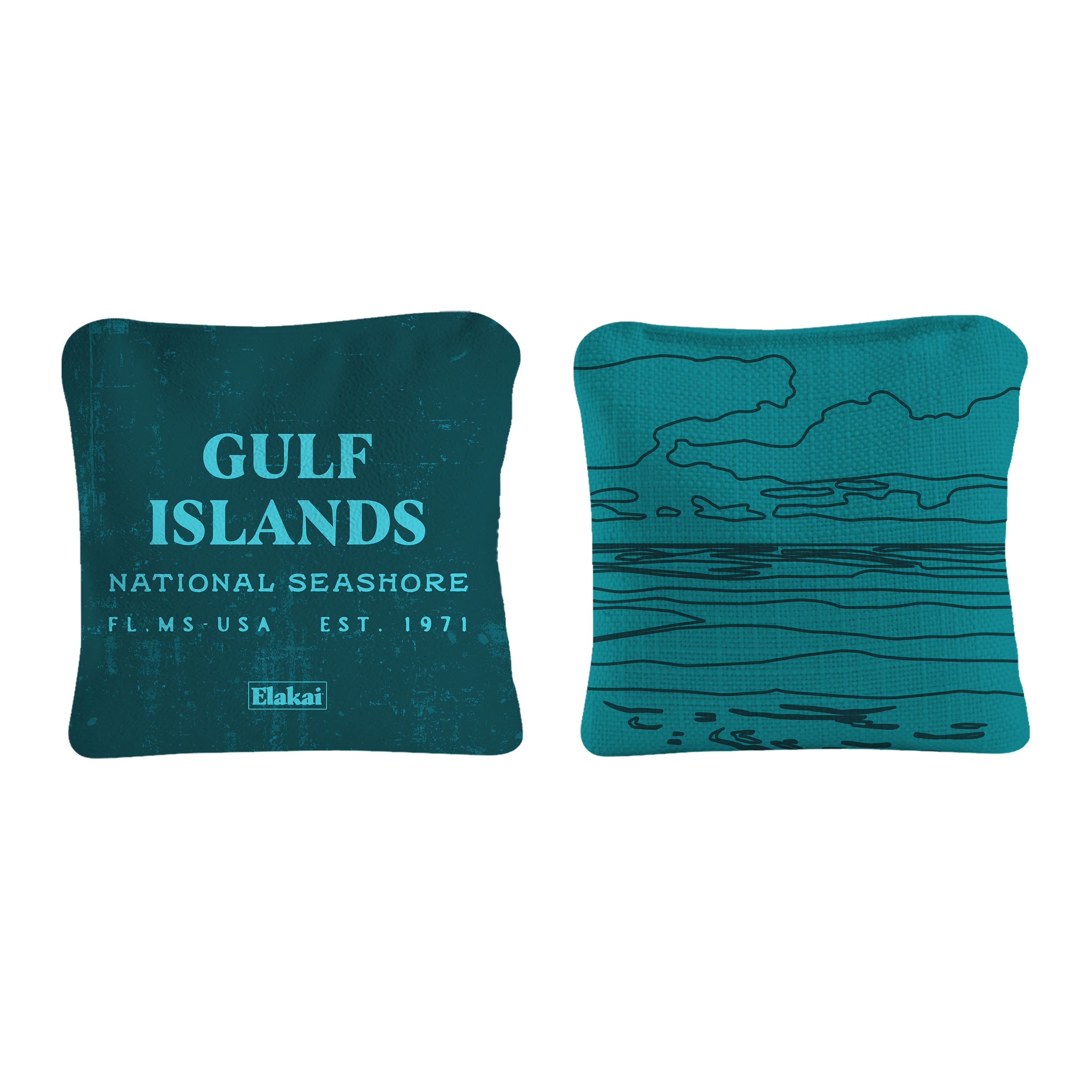 Gulf Islands National Seashore Durasuede + Turbo Polyglide Pilot Versacraft Cornhole Bags