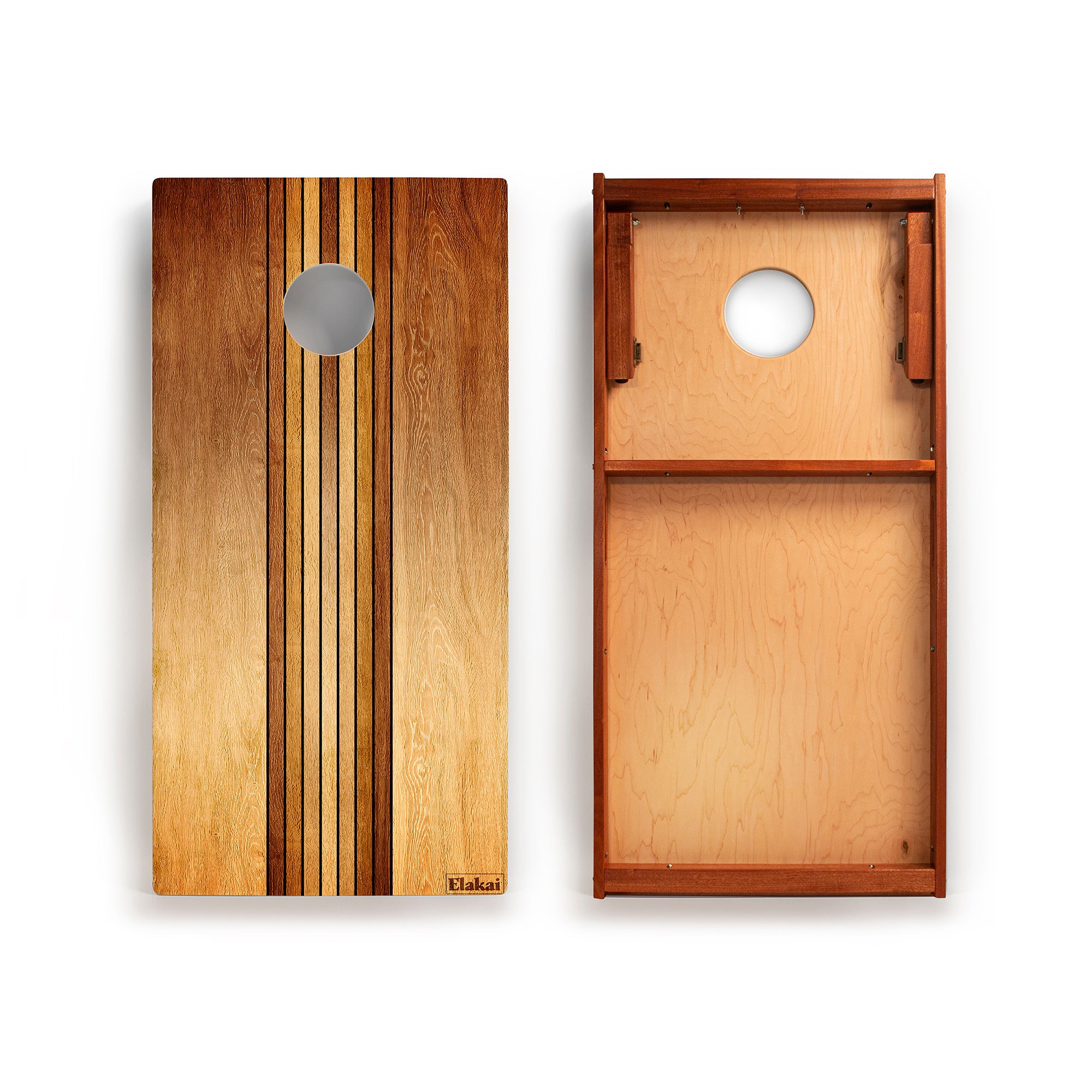 Retro Woody Mahogany Pathfinder Cornhole Boards