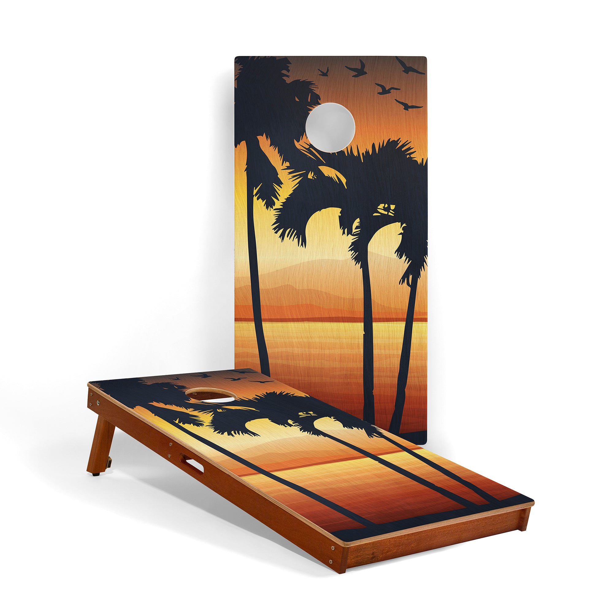 Virgin Islands National Park Mahogany Pathfinder Cornhole Boards