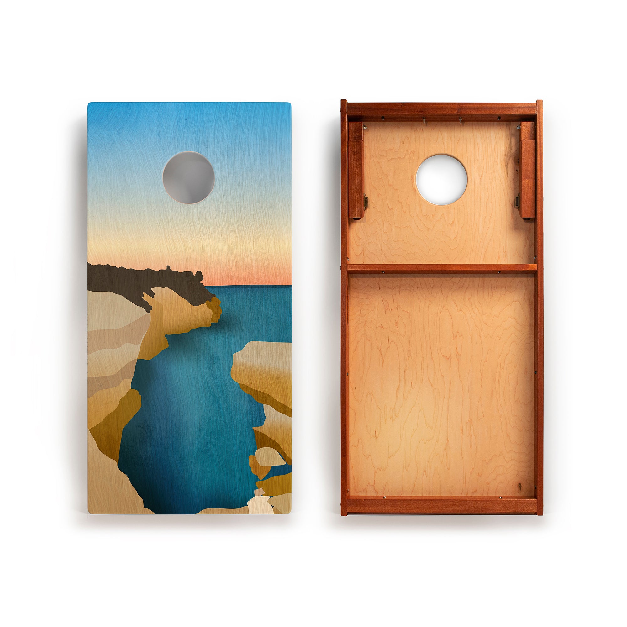 Pictured Rocks National Lakeshore Mahogany Pathfinder Cornhole Boards