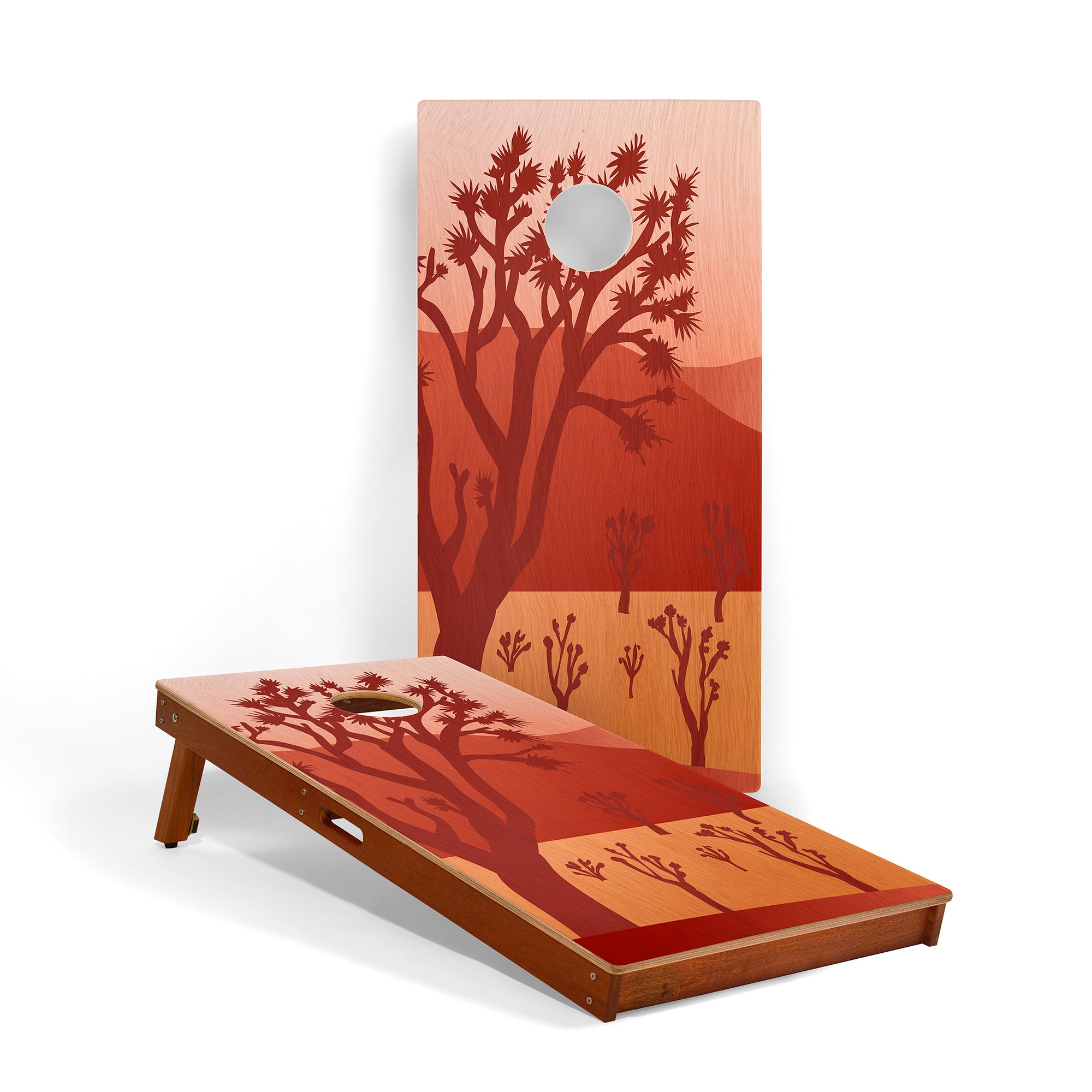 Joshua Tree National Park Mahogany Pathfinder Cornhole Boards