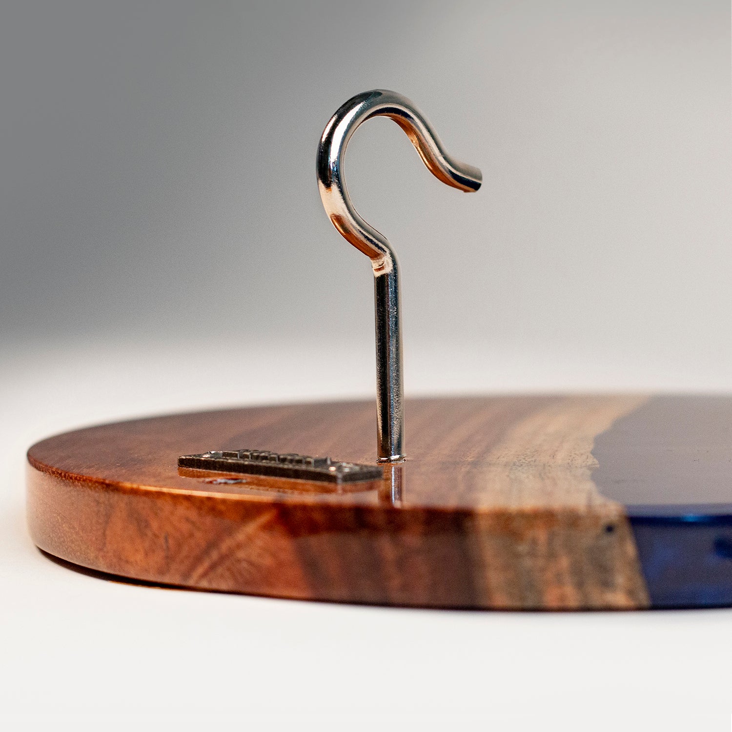 The River Epoxy Resin with Live Edge Acacia Wayfarer ART Hook & Ring Game