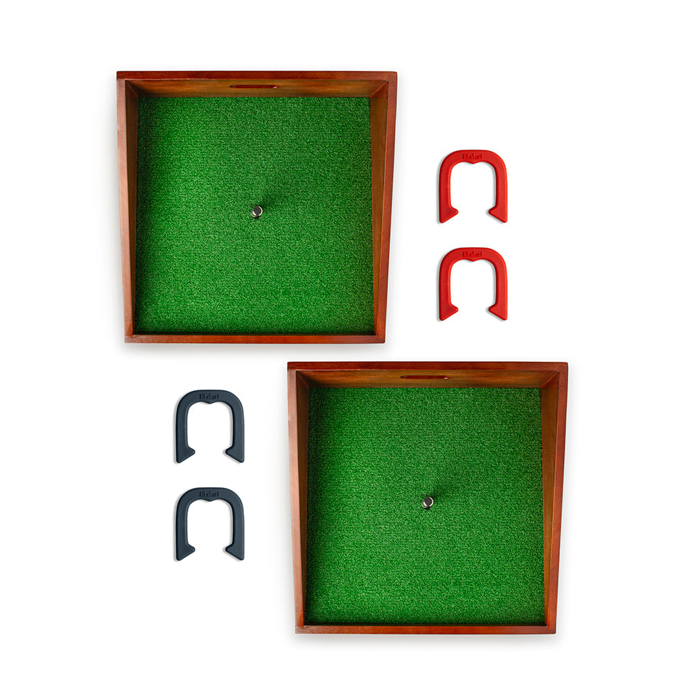 Mahogany Buckaroo Mini Horseshoes Game