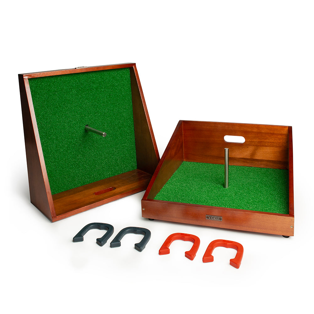 Mahogany Buckaroo Mini Horseshoes Game