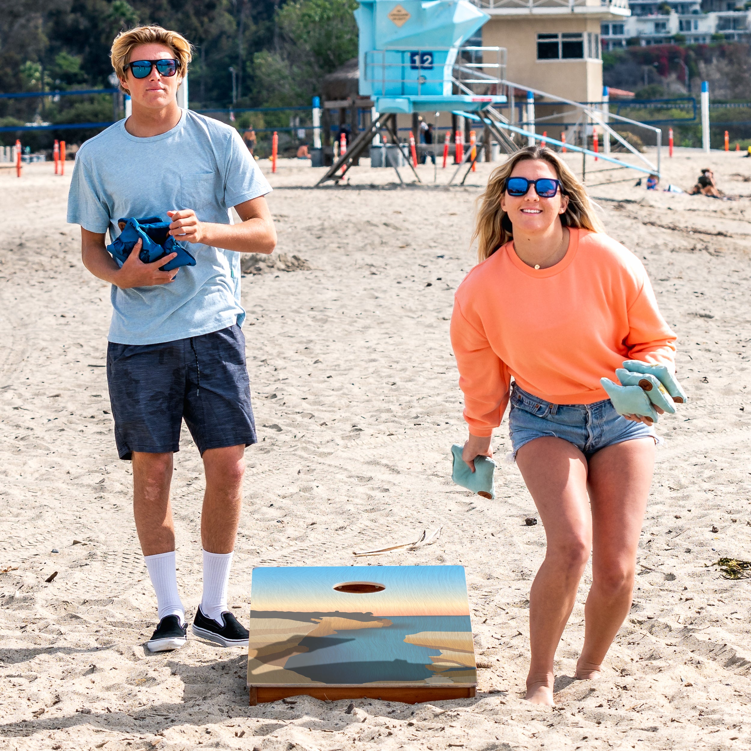 Pictured Rocks National Lakeshore Mahogany Pathfinder Cornhole Boards