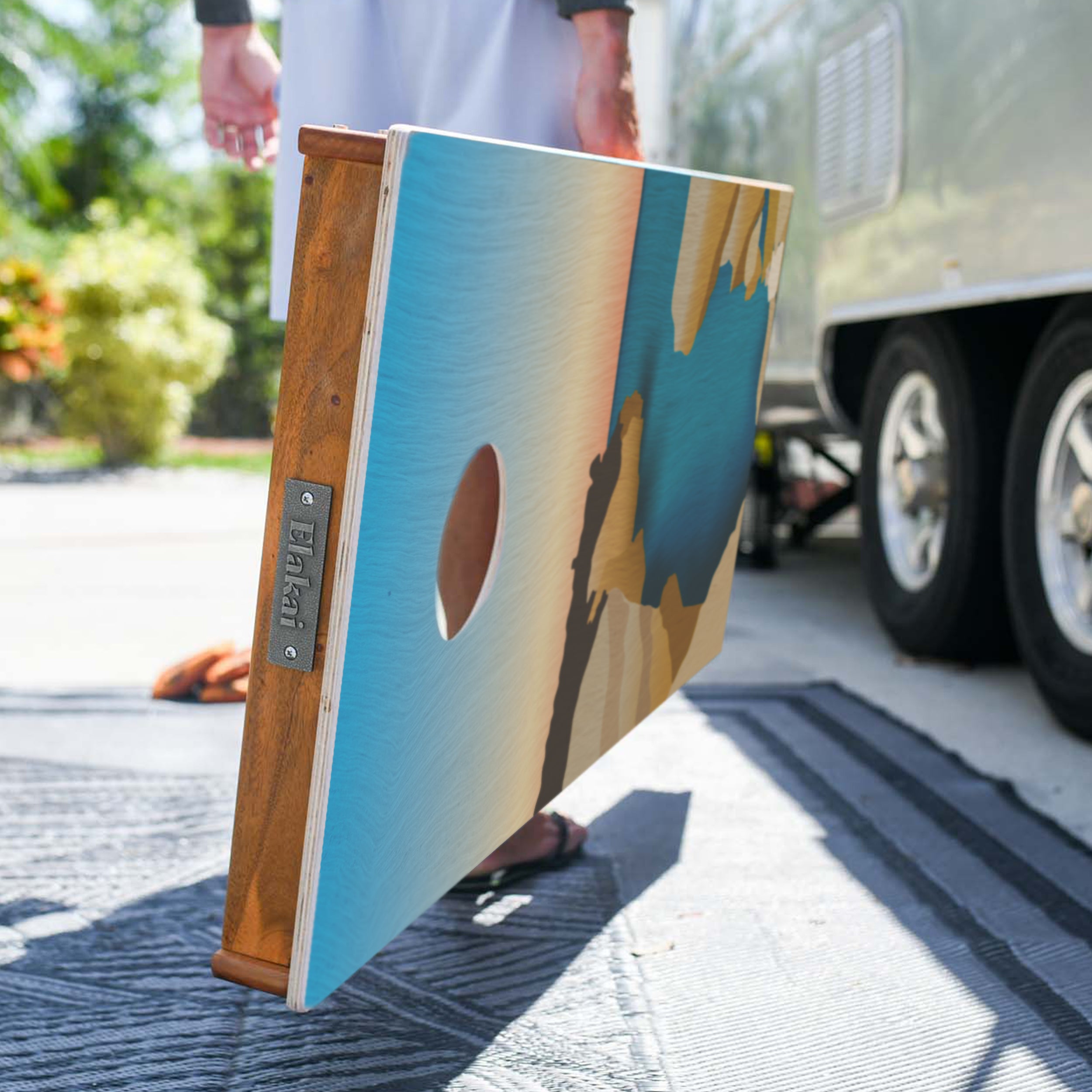 Pictured Rocks National Lakeshore Mahogany Pathfinder Cornhole Boards