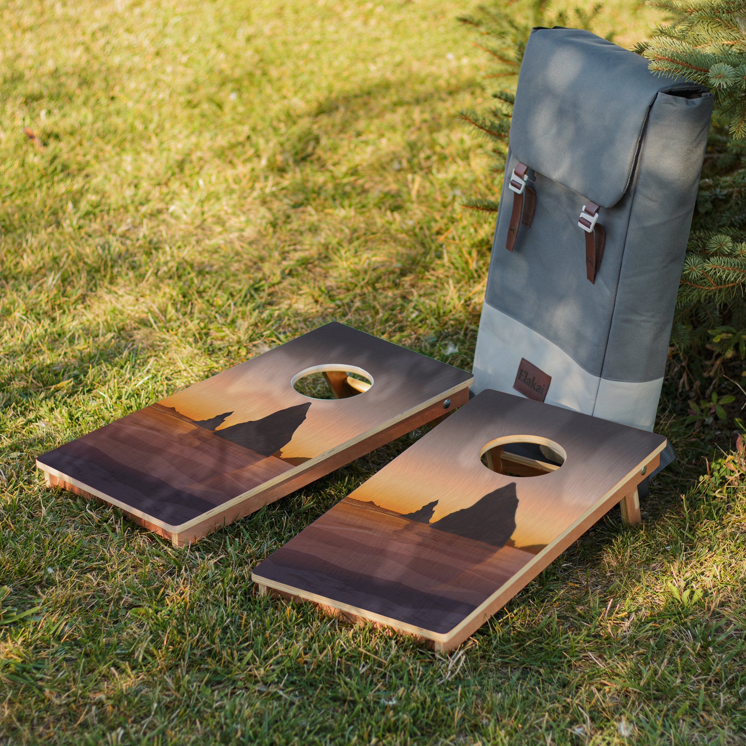 Olympic National Park Mahogany Pathfinder Cornhole Boards