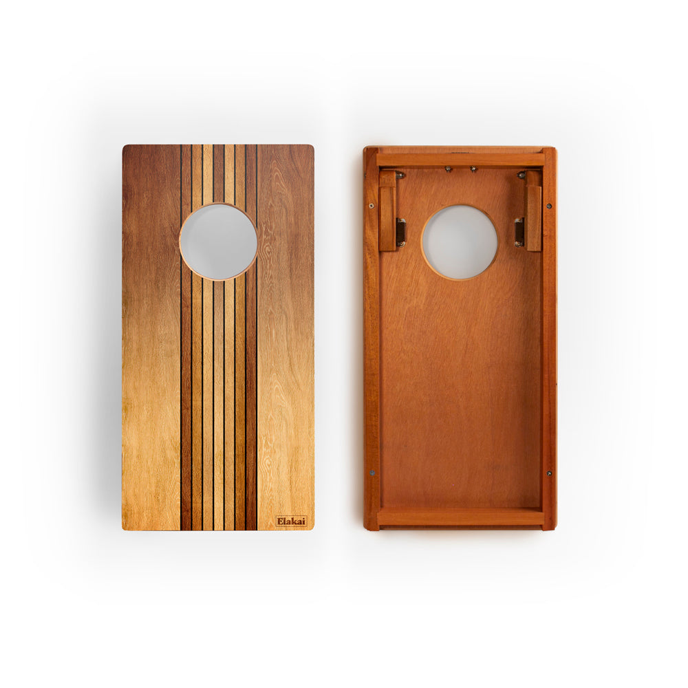 Retro Woody Mahogany Pathfinder Cornhole Boards
